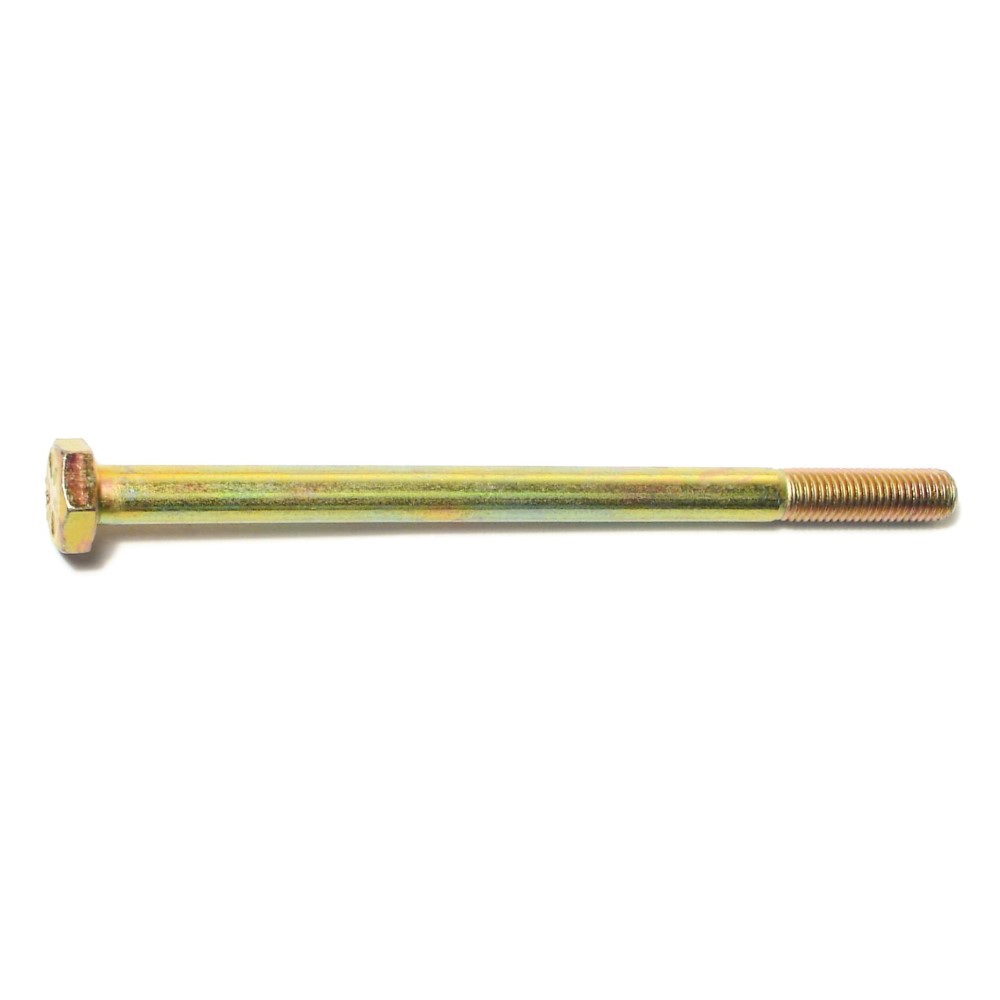 Main 1 - 1/4"-28 x 4" Zinc Plated Grade 8 Steel Fine Thread Hex Cap Screws -